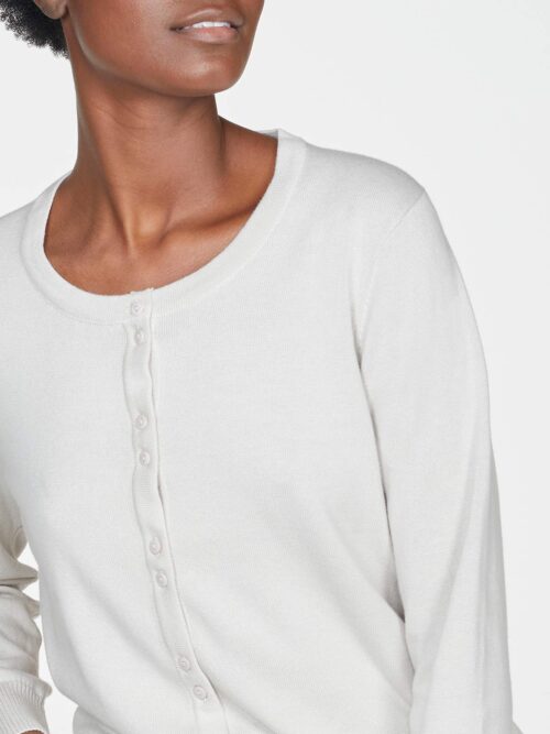 WWT5800-VANILLA-CREAM–Pollie-Organic-Cotton-Button-Front-Basic-Cardigan-In-Cream-5