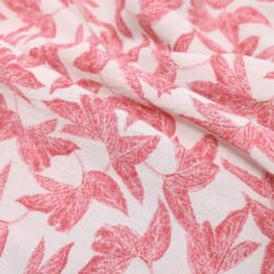 Μπλουζα απο οργανικό βαμβακι-Organic-Cotton-Tie-Front-Printed-Blouse-In-Shell-Pink-1