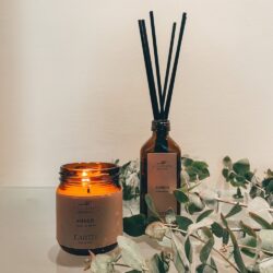Amber soy candle-Αρωματικο κερι σογιας