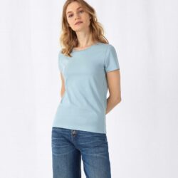 organic women tshirt-baby blue
