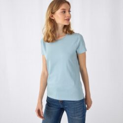 organic women tshirt-baby blue