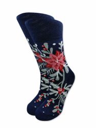 christmas flower socks