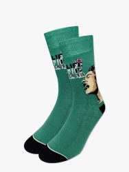frida khaloin bansky-green- socks