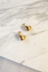 Stripe Drop Earrings