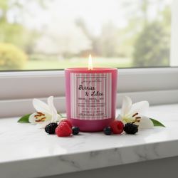 soy candles-berries and lillies
