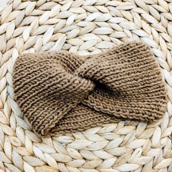 κορδελα μαλλιων καφε