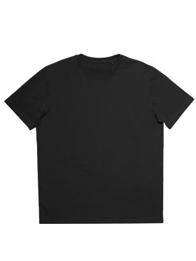T-Shirt από Οργανικό Βαμβάκι-Μαύρο