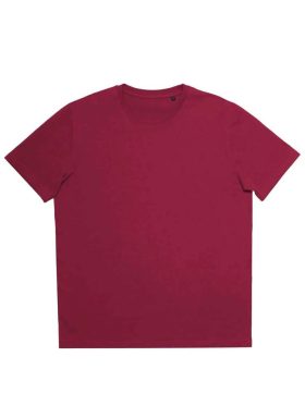 T-Shirt από Οργανικό Βαμβάκι-Βουργουνδί
