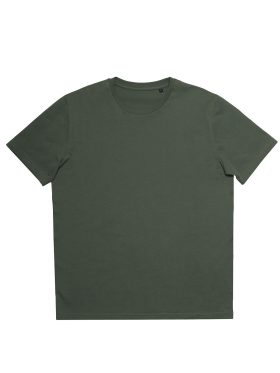 T-Shirt από Οργανικό Βαμβάκι-Χακί
