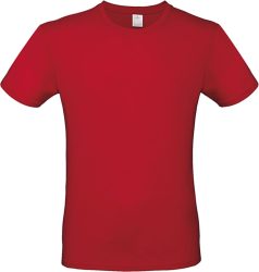 Αντρικό T-Shirt 100 % Βαμβάκι-Κόκκινο