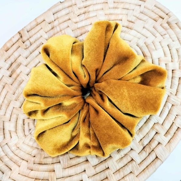 Scrunchie velvet-Amber