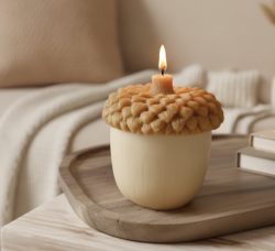 acorn natural candle