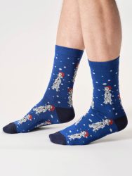 MENS-BAMBOO-CHRISTMAS SOCKS-GIFT BOX