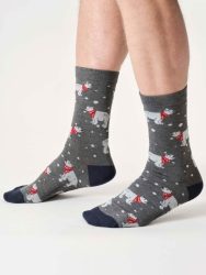 MENS-BAMBOO-CHRISTMAS SOCKS-GIFT BOX