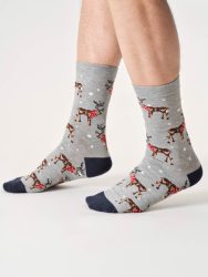 MENS-BAMBOO-CHRISTMAS SOCKS-GIFT BOX