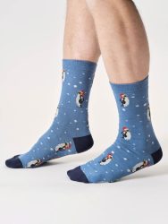 MENS-BAMBOO-CHRISTMAS SOCKS-GIFT BOX