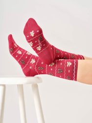 christmas socks-χριστουγεννιατικες καλτσες-σε σχημα καραμελας
