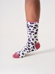 women socks-animal print-organic cotton