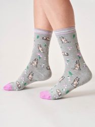 women socks-cats-organic cotton