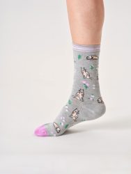 women socks-cats-organic cotton