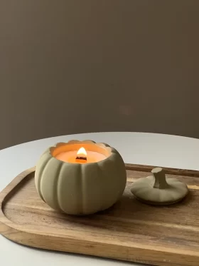 Concrete Pumpkin Soy Candle