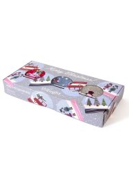 Χριστουγεννιάτικες κάλτσες-Christmas Snowglobe Organic Cotton Gift Box Of 3 Socks