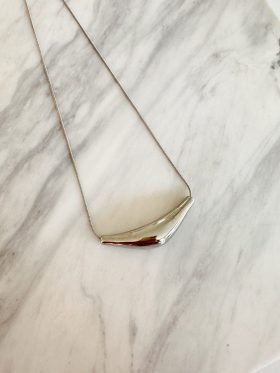 Bar Steel Necklace-Stainless steel-Ασημί