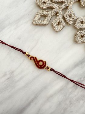 Crystal Cord Charm Bracelet-Bordeaux