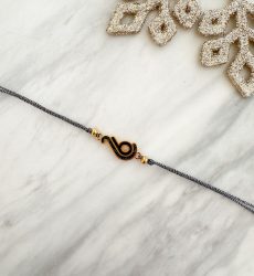 Crystal Cord Charm Bracelet