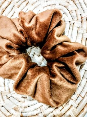 Scrunchie Velvet Brown
