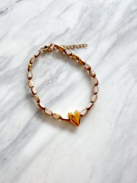 Heart Bead Bracelet