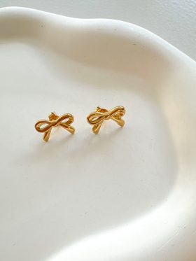 Little Bow-Earrings gold