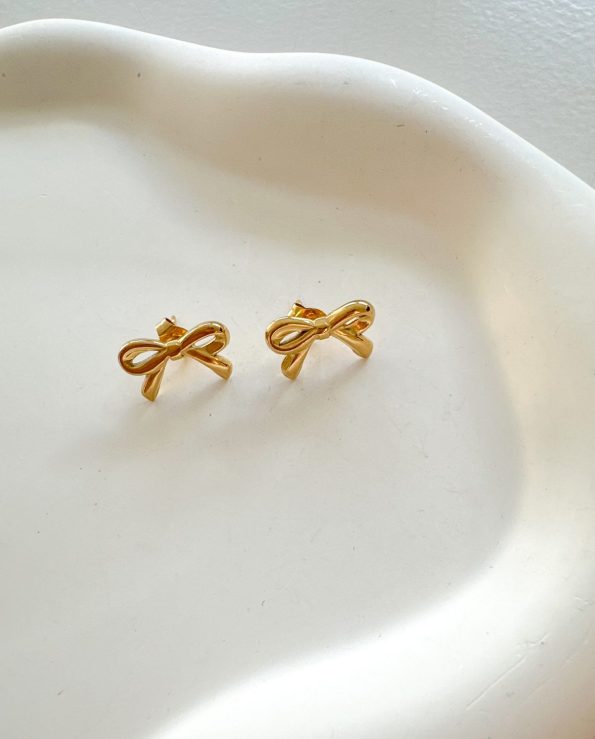 Little Bow-Earrings gold