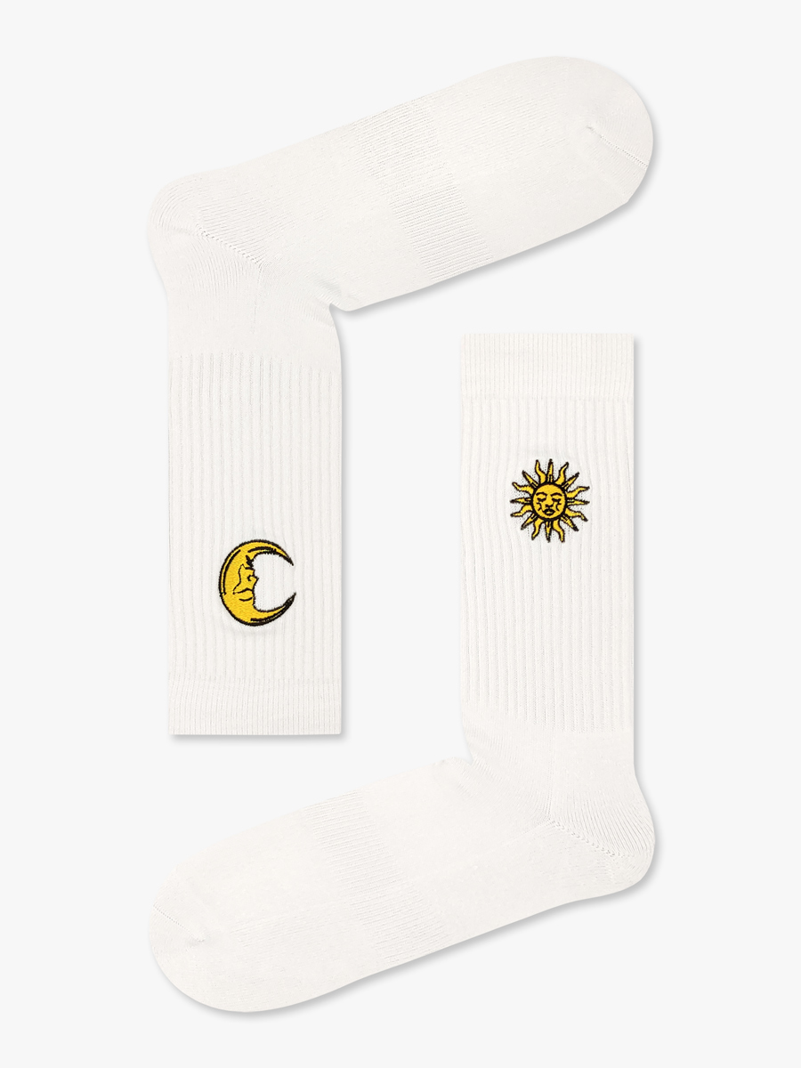 MOON AND SUN SOCKS