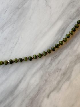 Olive Agate Bracelet