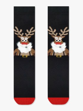 Χριστουγεννιάτικη Κάλτσα Πετσετέ με Σχέδια Christmas Reindeer