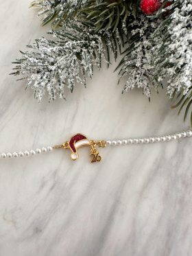 Santa Pearl Charm Bracelet
