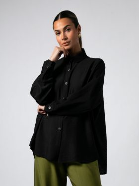 Πουκάμισο rayon-One size-Black