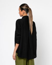 black shirt-πουκαμισο μαυρο-rayon