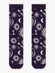 Κάλτσα Βαμβακερή Πετσετέ με Σχέδια Galaxy