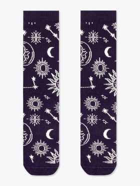 Κάλτσα Βαμβακερή Πετσετέ με Σχέδια Galaxy