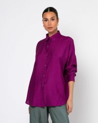 Πουκάμισο rayon-One size-Purple chic