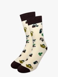 Κάλτσα Βαμβακερή με Σχέδια Tea Lovers