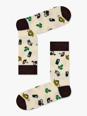 Κάλτσα Βαμβακερή με Σχέδια Tea Lovers