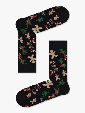 Χριστουγεννιάτικη Κάλτσα Πετσετέ με Σχέδια HO HO HO Ginger Man