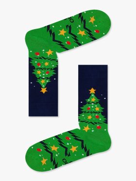 Χριστουγεννιάτικη Κάλτσα Πετσετέ με Σχέδια Oh Christmas Tree