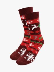 ΧΡΙΣΤΟΥΓΕΝΝΙΑΤΙΚΕΣ ΚΑΛΤΣΕΣ ΚΟΚΚΙΝΕΣ ΧΙΟΝΟΝΙΦΑΔΑ