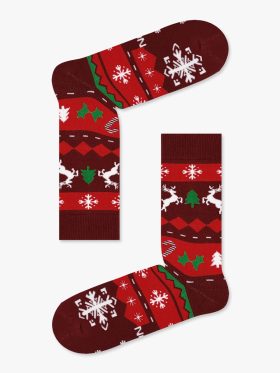 Χριστουγεννιάτικη Κάλτσα Πετσετέ με Σχέδια Christmas Classic