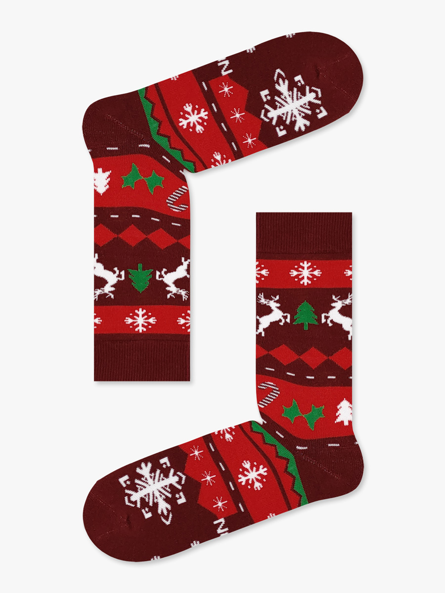 ΧΡΙΣΤΟΥΓΕΝΝΙΑΤΙΚΕΣ ΚΑΛΤΣΕΣ ΚΟΚΚΙΝΕΣ ΧΙΟΝΟΝΙΦΑΔΑ