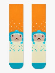 Χριστουγεννιάτικη Κάλτσα Πετσετέ με Σχέδια Bear with Winter Hat